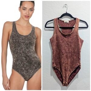 Zenana Outfitters Kids Tan Bodysuit